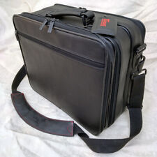 Targus Black Leather Laptop Computer Messenger Bag w/Shoulder Strap - Model CUN1 picture