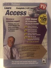 Video Professor Learn Access Complete 3 CD Set (PC CD-ROM) NEW picture