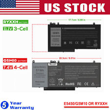 G5M10 RYXXH Laptop Battery for Dell Latitude E5250 E5450 E5550 3150 3160 8V5GX picture