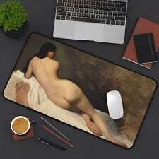 Nude Woman Desk Mat, TCG Playmat, Vintage Art, 2 Sizes picture