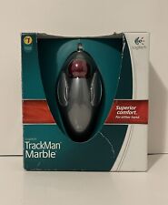Logitech T-BC21 Trackman Red Marble USB Trackball Ergonomic Mouse Wired picture