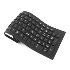 Waterproof Silicone Keyboard Foldable Flexible USB Dustproof DirtProof Full Size picture