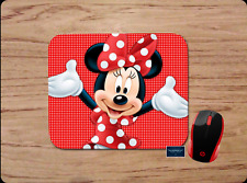 MINNIE MOUSE RED POLKA DOT CUSTOM PC MOUSE PAD DESK MAT HOME SCHOOL OFFICE GIFT picture