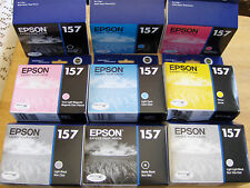 2017-2020 GENUINE epson 157 T157 ink cartridges R3000 Full Set T1571-T1579 picture