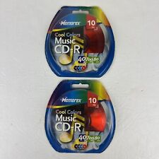 2-Memorex Cool Colors CD-R 10pk 40X 700 MB 80 MIN Red picture