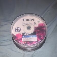 Philips DVD-R 1-8x 4.7 GB 120 Min 25 Discs New & Sealed picture
