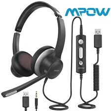 Mpow 071 USB Headset/3.5mm Computer PC Headset with Microphone Noise Cancelling picture