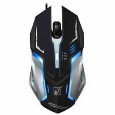 Gaming Mouse LED Breathing Fire 4 Button Silent USB Wired 1600 DPI Laptop PC USA picture