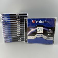 Lot of 15 Verbatim M-Disc Blu-ray BD-R 25GB 4x - Brand New Factory Sealed READ picture