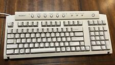 Vintage Genuine Sony VAIO Wired Keyboard PS/2 PCVA-KB1P/UB Works picture