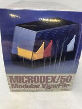Vintage Color Coded 3.5 Inch Floppy Disc Holder For 50 Discs. 1988 SRW picture