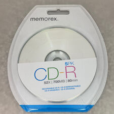 Memorex CD-R 5 Pack New Sealed In Package NWT picture