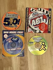 4 Vintage AOL Discs 2000 Y2K Lot of 4 1000+ Hours Collectible Digital Ephemera picture