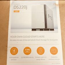 NEW OPEN BOX Synology 2 bay NAS DiskStation DS220j (Diskless), 2-bay; 512MB DDR4 picture