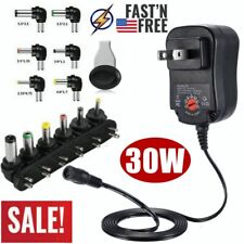 Universal Adjustable Voltage Power Supply AC/DC Adapter US Plug Charger W/ 6Tips picture