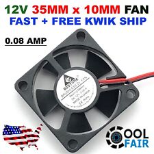 35mm X 10mm New Brushless Case Fan 12V 5.3CFM 2pin PC CPU Cooling 3510s picture