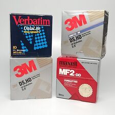 Floppydisks Lot of 4 Boxes x 10 disks 3M Maxell Verbatim USED  picture