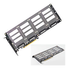 NEW U.2 SSD to PCIe X16 Adapter PCIE 4.0 to 4 Disk U.2 SFF-8639 SSD Riser Cardv2 picture