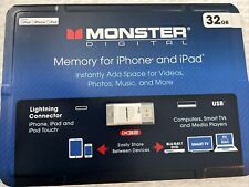 Monster Digital 32GB iX32 USB/Lightning Flash Drive BNIB picture