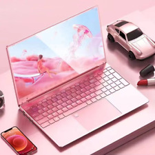 Woman Laptop Windows 10 Office Education Gaming Notebook Pink 15.6“10Th Gen Inte picture