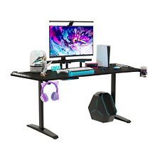 RGB LED Gaming Desk Extra Large 71 Inch Computer Table Home Office Workstation  picture