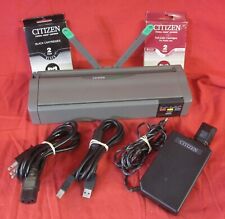 Rare Vintage Citizen Notebook Printer II w Cables, Power & 2 Ink Cartridges picture