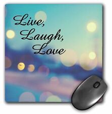 3dRose Live, Laugh, Love expression, blue, purple, pink, and gold lights MousePa picture