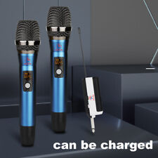 Pro UHF Wireless Handheld Microphone Mic System w/ Rechargeable Receiver Karaoke picture