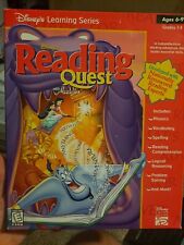 Vintage 1995 Disney's Reading Quest with Aladdin CD-ROM 2 pack Read Along NEW picture