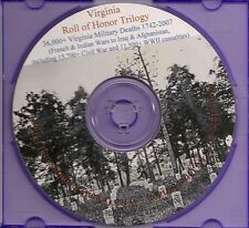 Virginia Roll of Honor Trilogy - Miltary War Deaths  picture