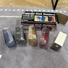 Vintage Color Coded 3.5 Inch Floppy Disc Holders picture