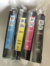 NEW 4 PACK GENUINE 220-I 220 T220 epson INK CARTRIDGE SET WF 2630 picture