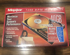 Vintage Maxtor 40GB 7200 RPM 3.5 inch Hard Drive SEALED NIB picture