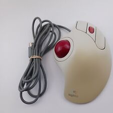 Vintage Logitech Trackball TrackMan Marble+ Button PS/2 Mouse Model T-CL13 picture