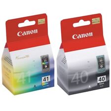 2-PK Genuine Canon OEM PG-40 Black / CL-41 Color Ink Cartridge Set picture