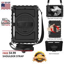 For iPad 10.2 9th 8th 7th Gen 2021 Case Shockproof Rugged Stand With Strap Cover picture