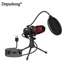 USB Microphone Condenser Mic Tripod Stand for Game Live Streaming picture