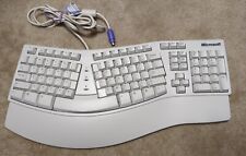Vintage Microsoft Natural Keyboard Elite Ergonomic PS/2 Very Clean Missing Foot picture