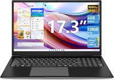 SGIN 17.3 Inch Laptop 4GB RAM 128GB SSD Computer with Quad-Core 2.5GHz Expansion picture