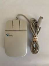 Vintage PC Mouse Systems White 3 Button Track Ball PS/2 Win 3.0 picture