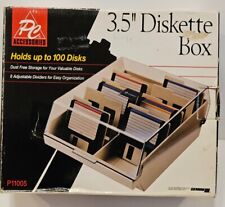 Open PC Accessories 100 Disk Computer Vintage 3.5