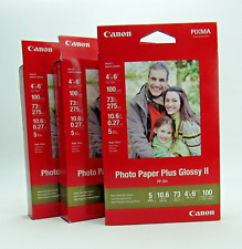 Set of 3 Canon Photo Paper Plus Glossy II PP-201 4