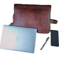 Leather Laptop Bag Shoulder Business Briefcase Messenger Cross body Handbag picture