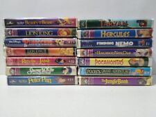 Vintage and very rare lot of 14 disney classic vhs tapes ( 2 Black Diamond) picture