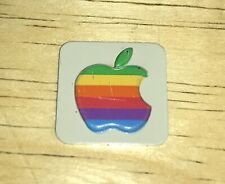 1984 Macintosh M0001 Apple Rainbow Logo FRONT Case EMBLEM Mac 128K 512 Scratches picture