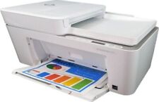 HP DeskJet Plus 4158 All-in-One Printer. Copy. Scan. Fax. Print. NO INK- White picture