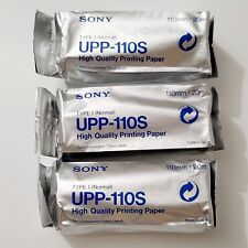 Lot of 3 Sony UPP 110S Type 1 Normal High Quality Printing Paper  110mm × 20m picture