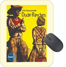 Dude Ranches AZ Mouse Pad Stunning Photos Travel Poster Art Vintage Retro 1930s picture