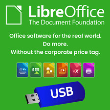 Libre Office Software Suite for Windows-Word Processing-Home-Student-Busines-USB picture