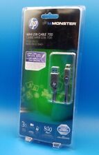 HP USB Cable 700 800 Mbps 3' Black Sync Charge Data Monster High Speed NIP- NEW picture